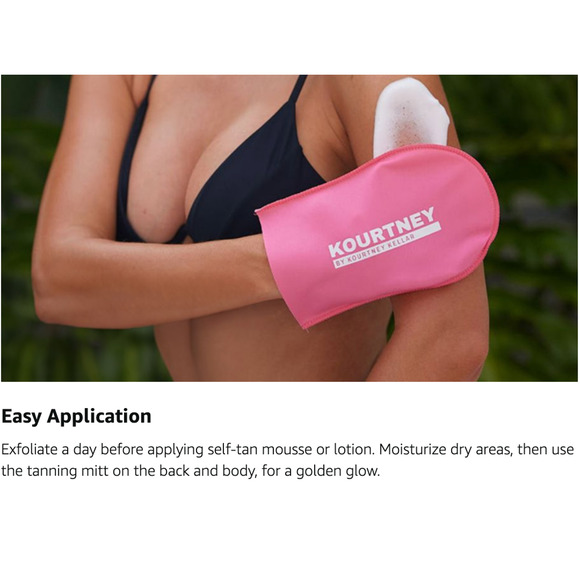 Kourtney Instant Self Tanning Mousse Medium Hyaluronic Acid Streak-Free Glow NWT - Picture 5 of 6